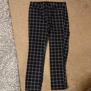 Old Navy Black and White Checkered Pants